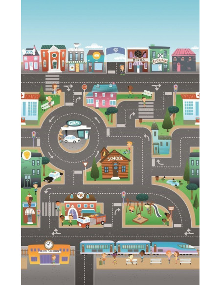 Covoras de Joaca cu Doua Fete pentru Copii Prince Lionheart