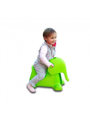 Jucarie cu Roti Yetizoo Elefant Verde,7631