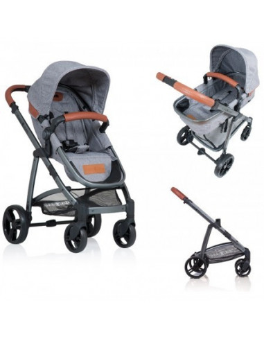 Carucior Kiddo Jazz 2 In 1 Stone Brown,1001063-10