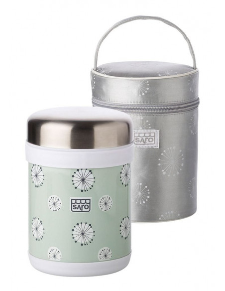 Recipient Termic Inox pentru Hrana cu Husa de Transport 900 ML