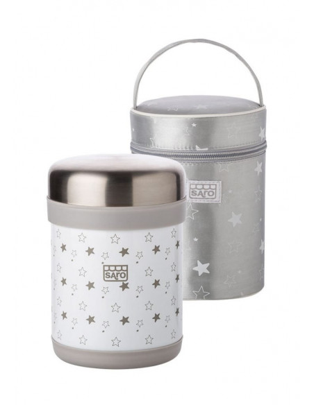 Recipient Termic Inox pentru Hrana cu Husa de Transport 900 ML