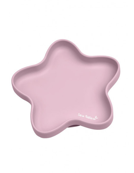 Farfurie Silicon Stea Roz,17422