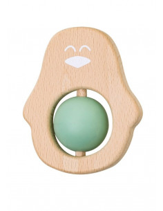 Jucarie naturala pentru dentitie Pinguin Verde,1708-V 2