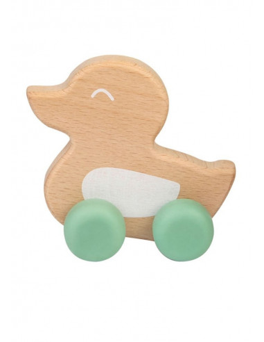Jucarie naturala Ducky Teether Verde,1710-V Jucarie naturala Ducky Teether Verde,1710-V