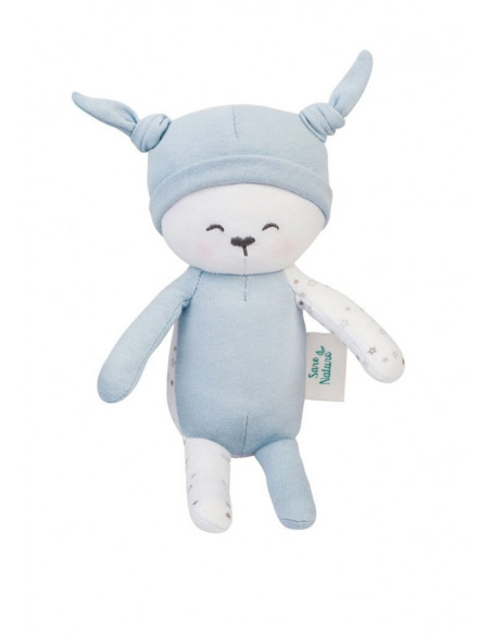 Papusa Textila din Bumbac Organic Bleu,1730-B