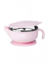 Bol Termic cu Capac din Inox si Silicon 350 ML Roz,5112-P
