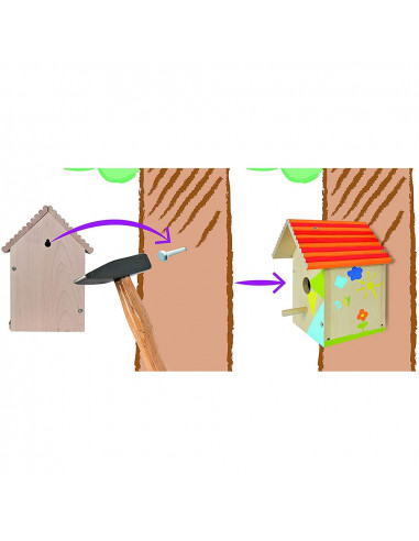 Casuta din lemn pentru pasari Eichhorn Bird House,S100004581