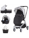 Carucior Chipolino Emotion 3 in 1 silver,KKEM02102SL
