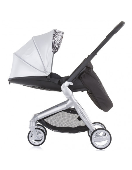 Carucior Chipolino Emotion 3 in 1 silver,KKEM02102SL