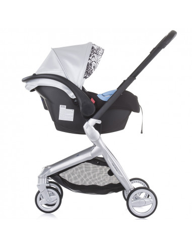 Carucior Chipolino Emotion 3 in 1 silver,KKEM02102SL
