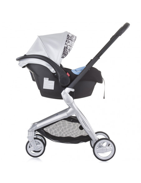 Carucior Chipolino Emotion 3 in 1 silver,KKEM02102SL