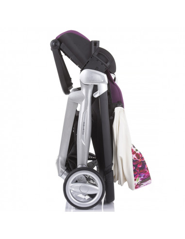 Carucior Chipolino Emotion 3 in 1 white flowers,KKEM02103WF