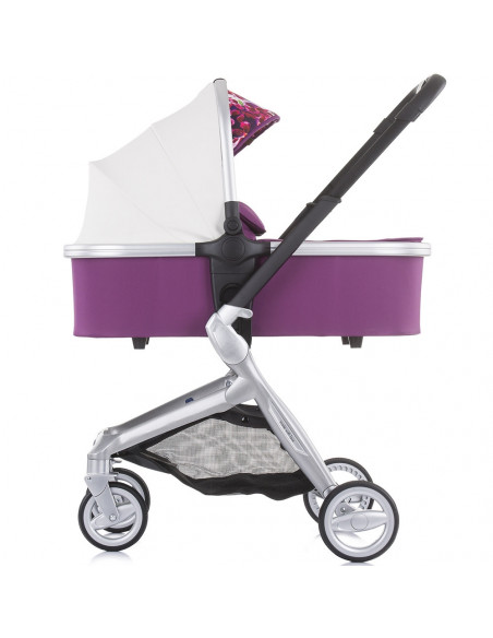 Carucior Chipolino Emotion 3 in 1 white flowers,KKEM02103WF