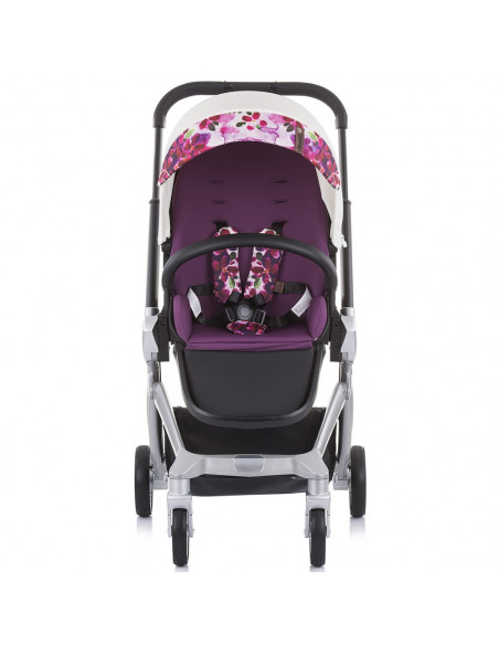 Carucior Chipolino Emotion 3 in 1 white flowers,KKEM02103WF