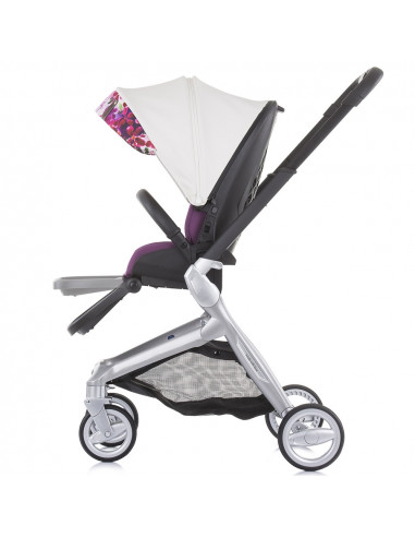 Carucior Chipolino Emotion 3 in 1 white flowers,KKEM02103WF