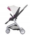 Carucior Chipolino Emotion 3 in 1 white flowers,KKEM02103WF