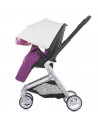 Carucior Chipolino Emotion 3 in 1 white flowers,KKEM02103WF
