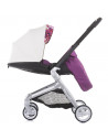 Carucior Chipolino Emotion 3 in 1 white flowers,KKEM02103WF