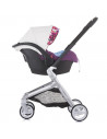 Carucior Chipolino Emotion 3 in 1 white flowers,KKEM02103WF