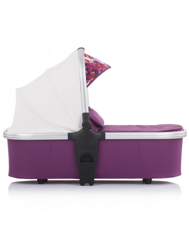 Carucior Chipolino Emotion 3 in 1 white flowers,KKEM02103WF