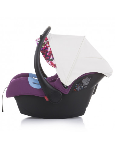 Carucior Chipolino Emotion 3 in 1 white flowers,KKEM02103WF