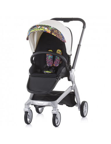 Carucior Chipolino Emotion 3 in 1 white graffiti,KKEM02104WG