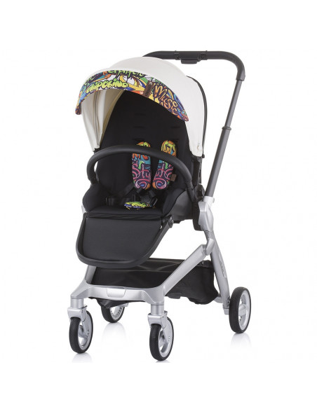 Carucior Chipolino Emotion 3 in 1 white graffiti,KKEM02104WG