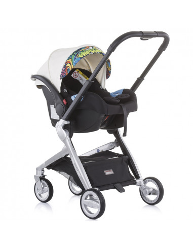 Carucior Chipolino Emotion 3 in 1 white graffiti,KKEM02104WG