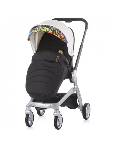 Carucior Chipolino Emotion 3 in 1 white graffiti,KKEM02104WG