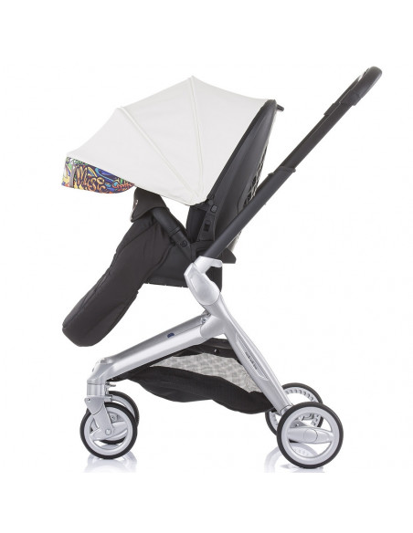 Carucior Chipolino Emotion 3 in 1 white graffiti,KKEM02104WG