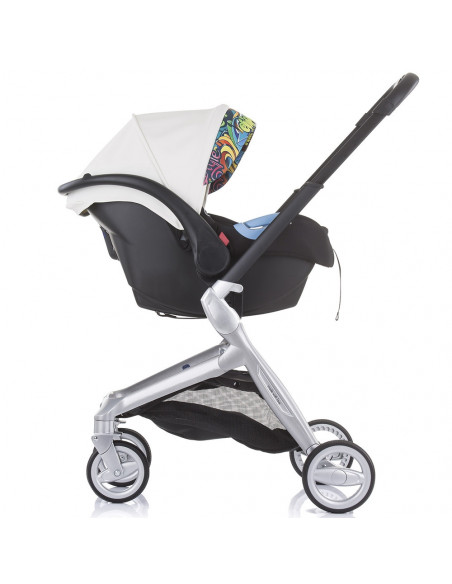 Carucior Chipolino Emotion 3 in 1 white graffiti,KKEM02104WG