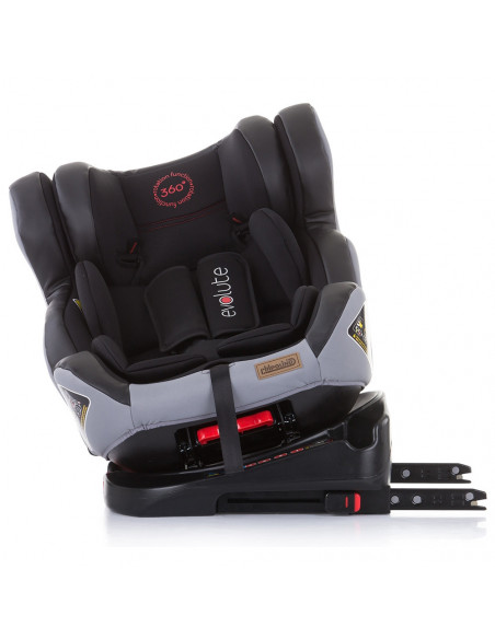 Scaun auto Chipolino Evolute 0-36 kg carbon cu sistem