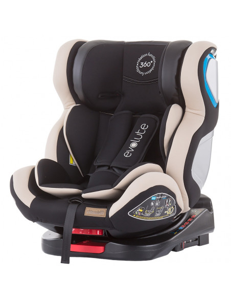 Scaun auto Chipolino Evolute 0-36 kg vanilla cu sistem