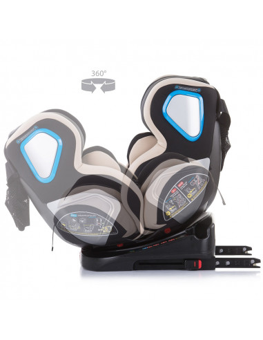 Scaun auto Chipolino Evolute 0-36 kg vanilla cu sistem