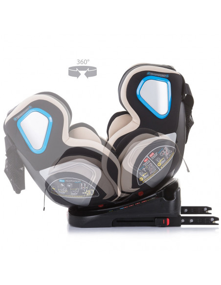Scaun auto Chipolino Evolute 0-36 kg vanilla cu sistem