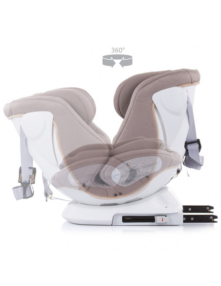 Scaun auto Chipolino Rotix 0-36 kg latte cu sistem