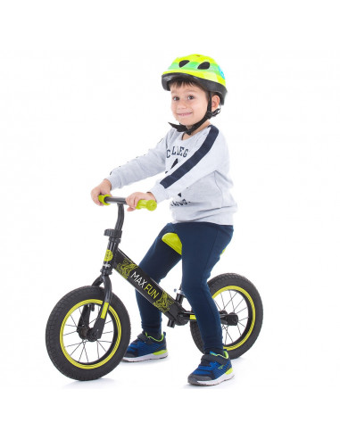 Bicicleta fara pedale Chipolino Max Fun green,DIKMF02101GR