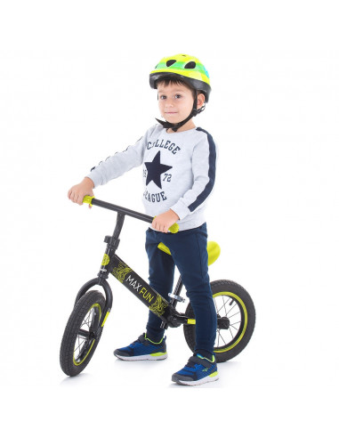 Bicicleta fara pedale Chipolino Max Fun green,DIKMF02101GR