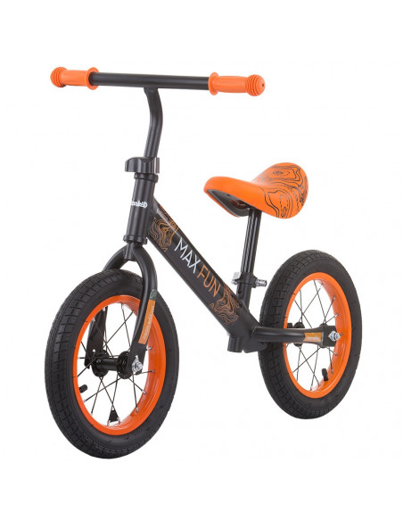 Bicicleta fara pedale Chipolino Max Fun orange,DIKMF02102OR