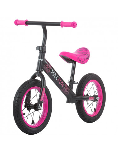 Bicicleta fara pedale Chipolino Max Fun pink,DIKMF02104PI
