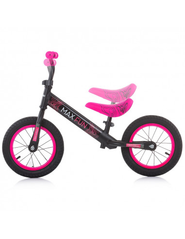 Bicicleta fara pedale Chipolino Max Fun pink,DIKMF02104PI