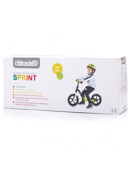 Bicicleta fara pedale Chipolino Sprint green,DIKSR02101GR