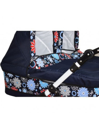 Carucior copii gemeni side by side 2 in 1, PJ STROLLER, Blue