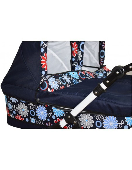 Carucior copii gemeni side by side 2 in 1, PJ STROLLER, Blue