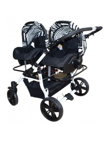 Carucior Gemeni Pj Stroller 3 In 1 Zebra,pjs_91