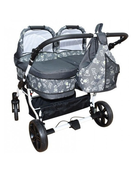 Carucior Gemeni Pj Stroller 3 In 1 Grey,pjs_93
