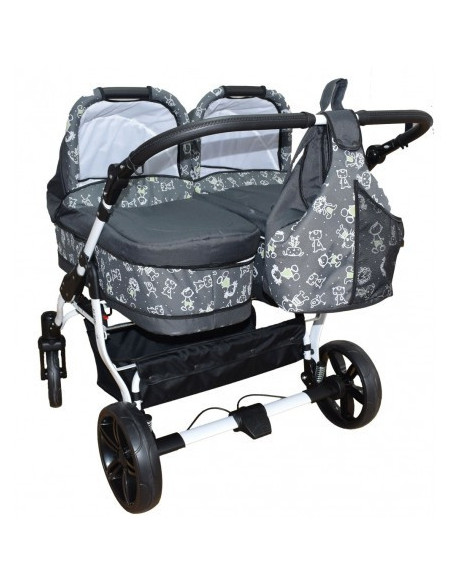Carucior Gemeni Pj Stroller 3 In 1 Grey,pjs_93