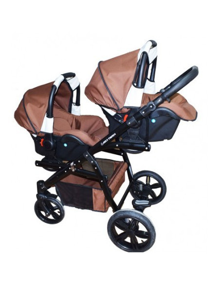 CARUCIOR COPII GEMENI TANDEM 3 IN 1, PJ STROLLER LUX