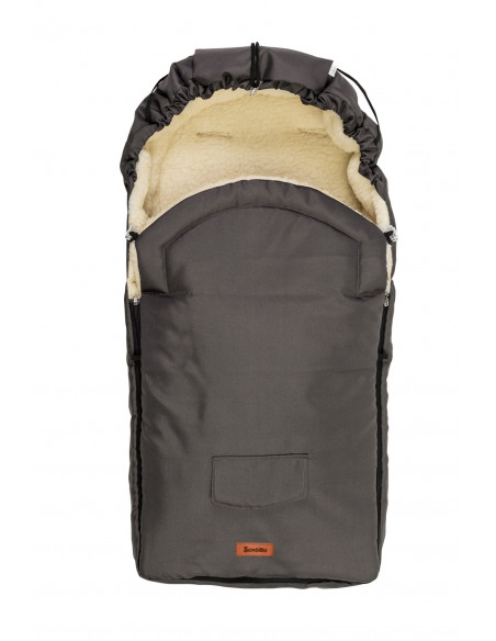 Sac de iarna Sensillo lana Graphite 95x40 cm,SILLO-828