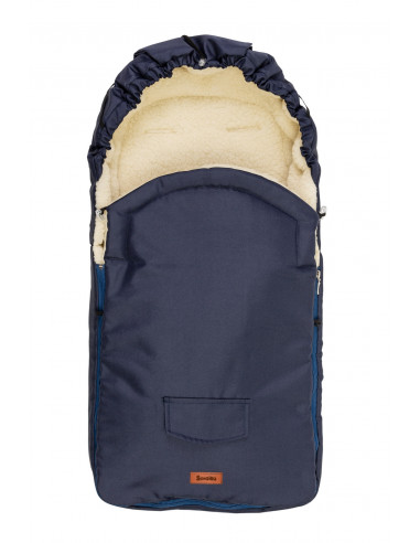 Sac de iarna Sensillo lana Navy 95x40 cm,SILLO-821